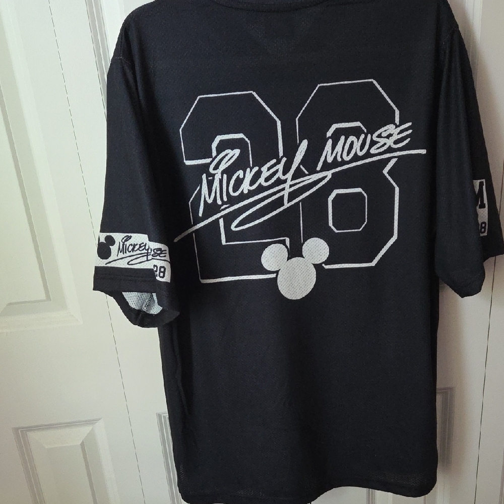 Disney Men's Black and White Mickey Jersey - Picture 6 of 6